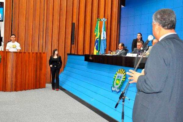 Imagem: Diego Aranda utilizou a tribuna nesta manhã a pedido do deputado estadual João Grandão