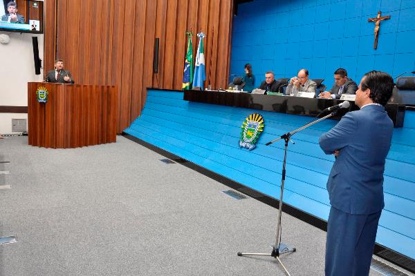 Imagem: Lidio Lopes subiu à tribuna para questionar alterações propostas pelo MPE ao Plano Diretor de Campo Grande