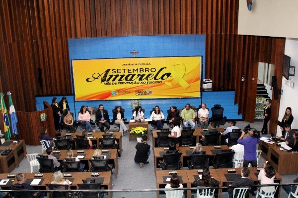 Imagem: Mara Caseiro comanda audiência pública com debates sobre o suicídio