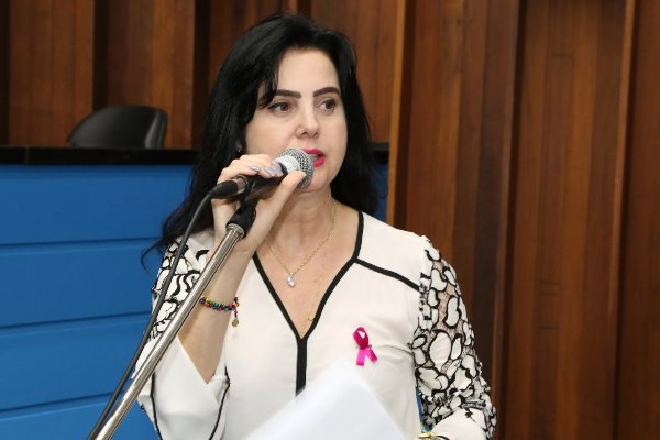 Imagem: Deputada Mara Caseiro: "Lenços levarão mais cor e alegria às mulheres acometidas pela doença" 