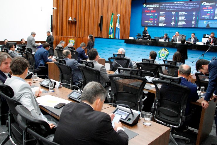 Imagem: Plenário Deputado Julio Maia da Assembleia Legislativa, onde os parlamentares apreciam e votam as propostas