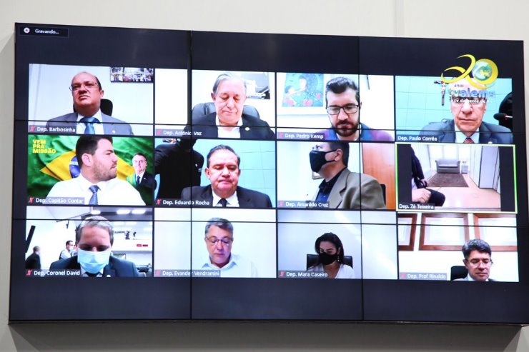 Imagem: Deputados usaram a tribuna virtual durante sessão desta quinta-feira