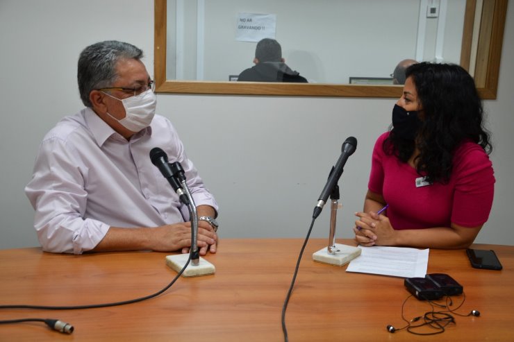 Imagem: O deputado Evander Vendramini foi o entrevistado do programa da Rádio ALEMS, Direto ao Assunto