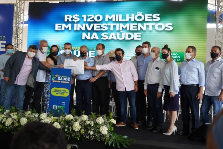 Imagem: Lançamento dos programas "Opera MS" e "Examina MS" contou com a presença do deputado Paulo Corrêa e outros parlamentares