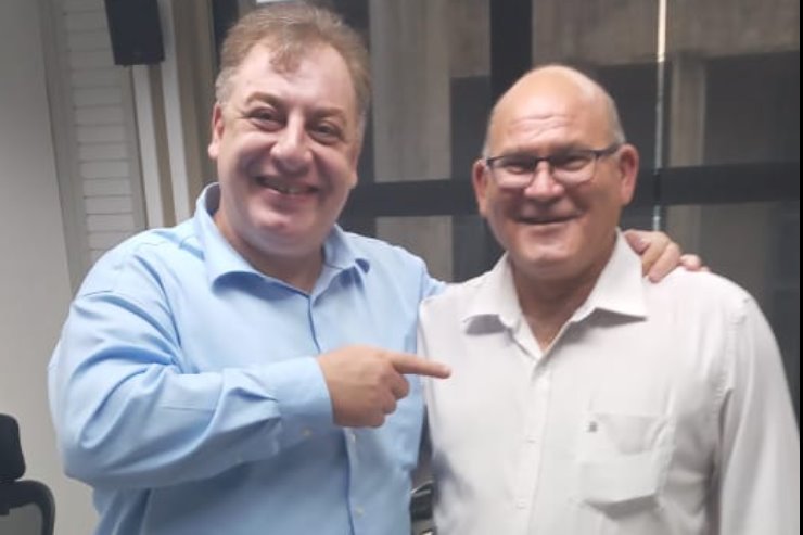 Imagem: Neno e Vereador de Coxim Vilmar Vendrúscolo