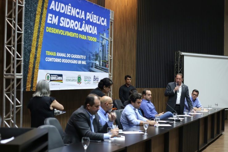 Imagem: Audiência pública realizada em Sidrolândia para discutir gasoduto