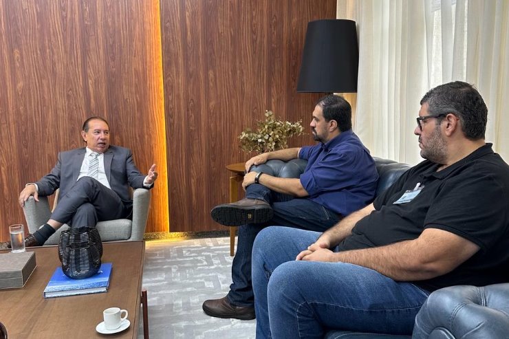 Imagem: Nesta semana, o presidente Gerson Claro esteve reunido com dirigentes do Sindicato dos Motoristas de Aplicativos 