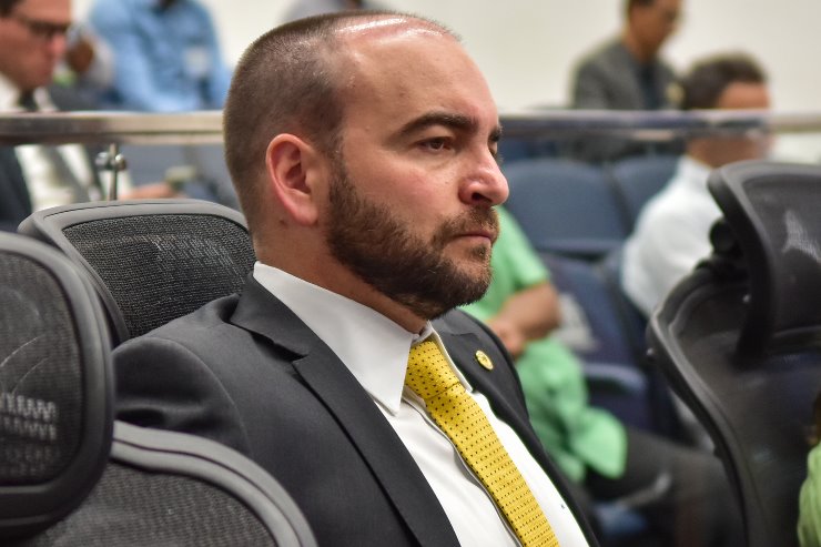 Imagem: Parlamentar se manifesta em apoio ao Dia Estadual de Combate ao Femincídio