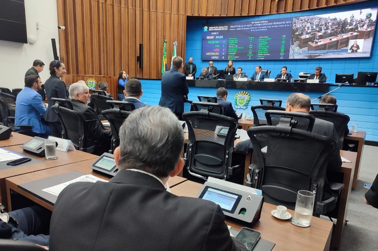 Imagem: É no plenário que os deputados analisam as matérias relevantes para a sociedade sul-mato-grossense