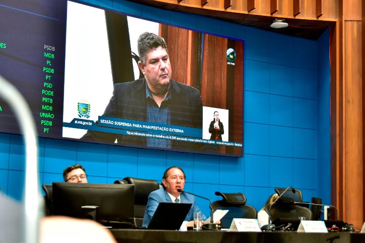 Imagem: O presidente Gerson Claro reitera o apoio da Assembleia Legislativa e dos 24 deputados para resolução da questão indígena, em Dourados
