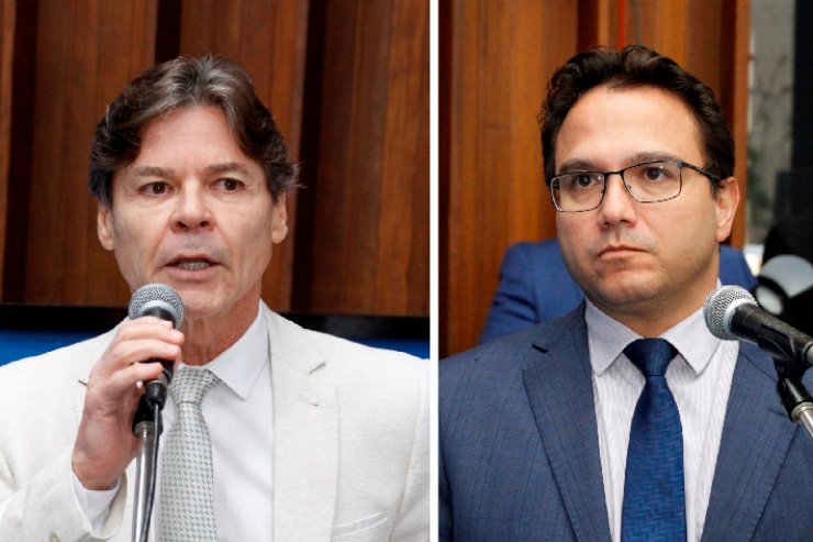 Imagem: Deputados Paulo Duarte e Pedrossian Neto são, respectivamente, o presidente e o vice-presidente da Comissão de Reforma do Regimento Interno