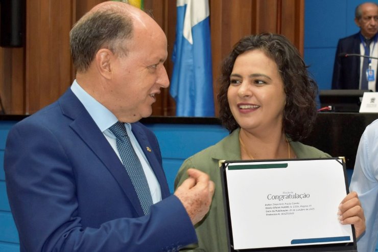 Imagem: Junior Mochi (suplente) e Gleice Jane (titular) participam da Comissão de Monitoramento e Avaliação do Plano Estadual de Educação 