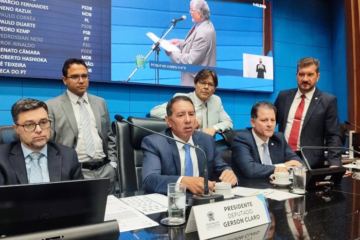 Imagem: Deputados Estaduais da Assembleia Legislativa de Mato Grosso do Sul apreciaram e votaram seis propostas na sessão de hoje