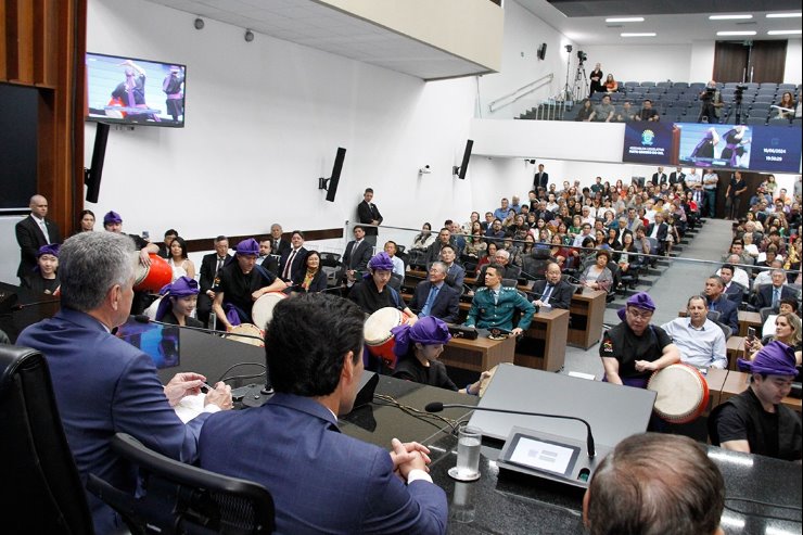 Imagem: Com muitas cores e sons, cerimônia celebrou a memória dos antepassados e a história centenária da comunidade japonesa