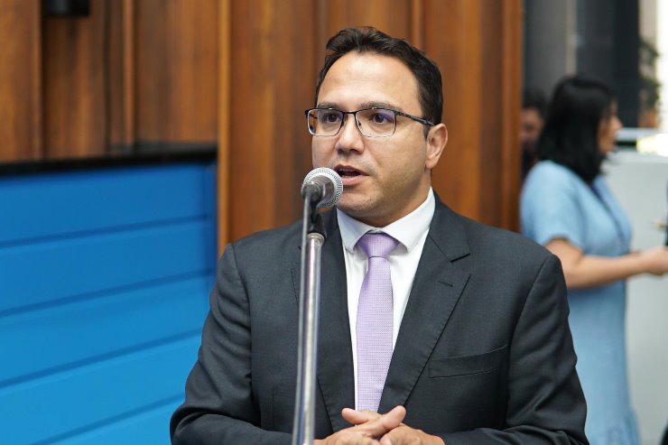 Imagem: Deputado Pedrossian Neto na sessão desta quarta-feira (19)