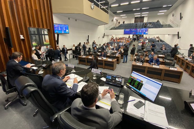 Imagem: Sessão da ALEMS tem início às 9h e pode ser acompanhada presencialmente ou por meio dos canais de Comunicação da Casa de Leis