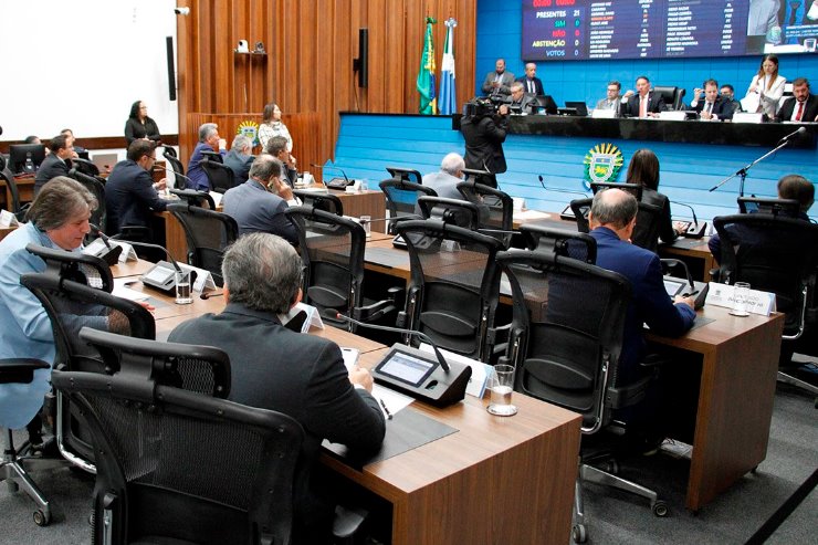 Imagem: Plenário do Palácio Guaicurus, onde os deputados estaduais analisam e votam os projetos pautadas na Ordem do Dia