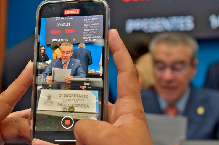 Imagem: Deputado Paulo Corrêa apresentou vídeo e fotos da obra no local