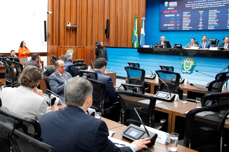 Imagem: Plenário do Palácio Guaicurus, onde são aprovados e votados os projetos pautadas na Ordem do Dia