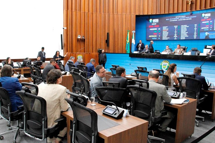 Imagem: Plenário do Palácio Guaicurus, onde são aprovados e votados os projetos pautadas na Ordem do Dia