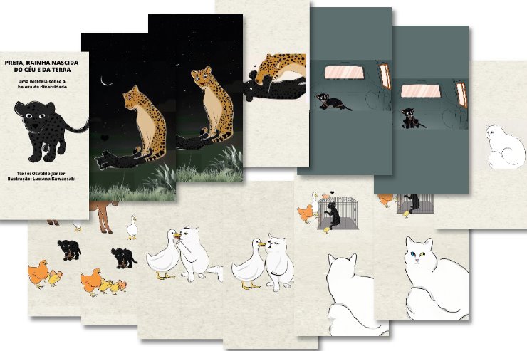 Imagem: Contemplando temáticas de relevância social, a primeira obra animada da coleção é "Preta, Rainha Nascida do Céu e da Terra"