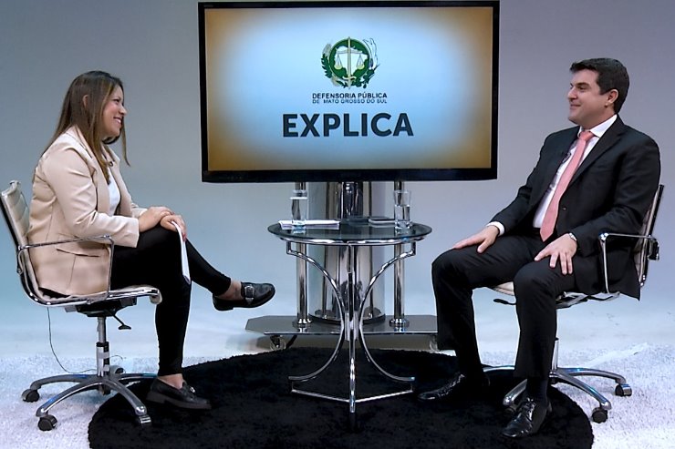 Imagem: Em parceria com a TV ALEMS, o programa Defensoria Explica leva informação e acesso jurídico à população