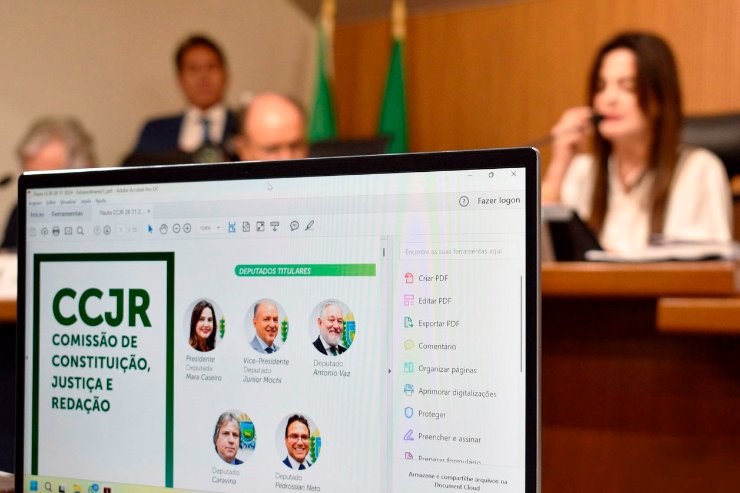 Imagem: CCJR é transmitida ao vivo e pode ser acompanhada no Plenarinho Nelito Câmara