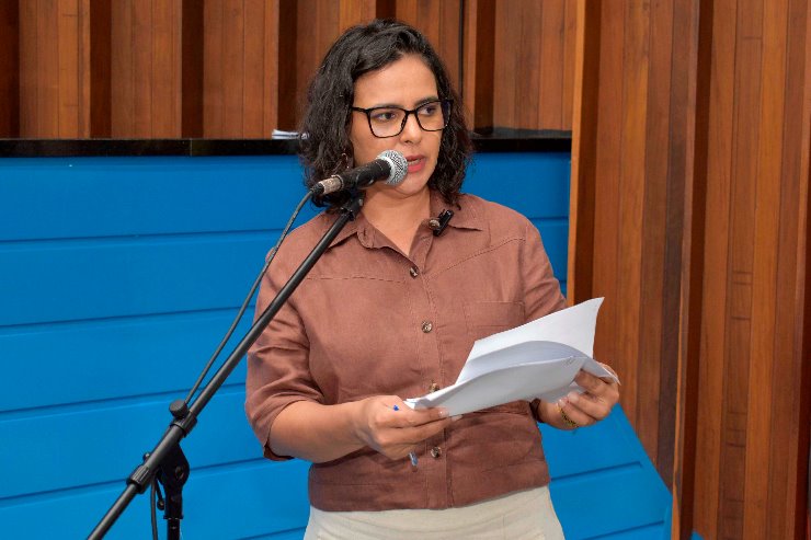 Imagem: A deputada Gleice Jane foi escolhida para presidente do grupo de trabalho, durante reunião dos membros titulares 