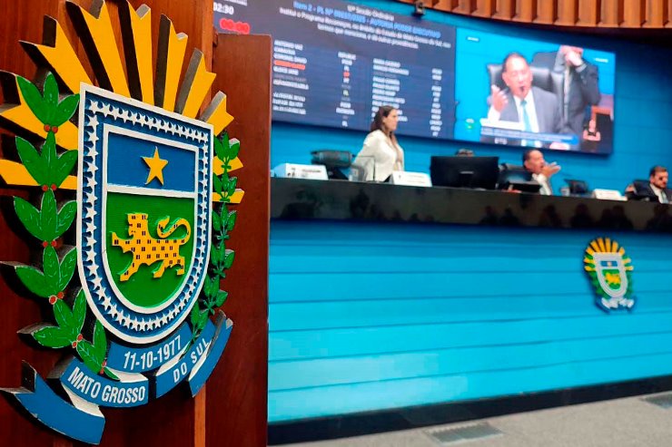 Imagem: Plenário do Palácio Guaicurus, onde são aprovados e votados os projetos pautadas na Ordem do Dia