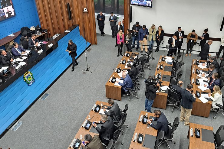 Imagem: Sessão ordinária da ALEMS é realizada no plenário com início às 9h às terças, quartas e quintas-feiras