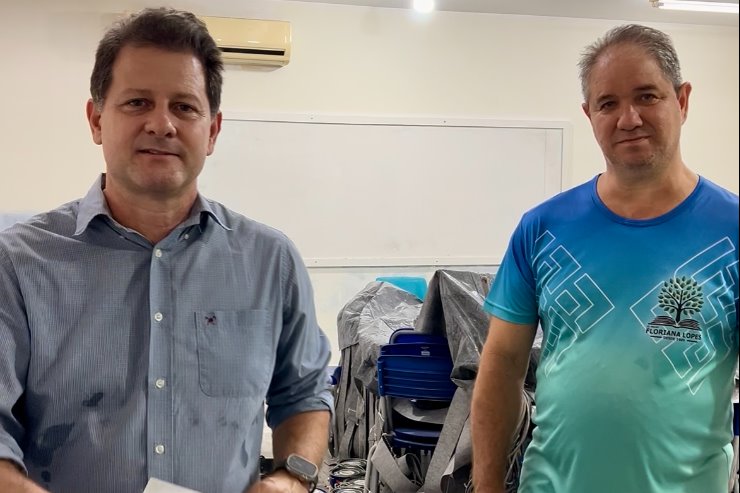 Imagem: Renato Câmara e o diretor Arlei Castilho