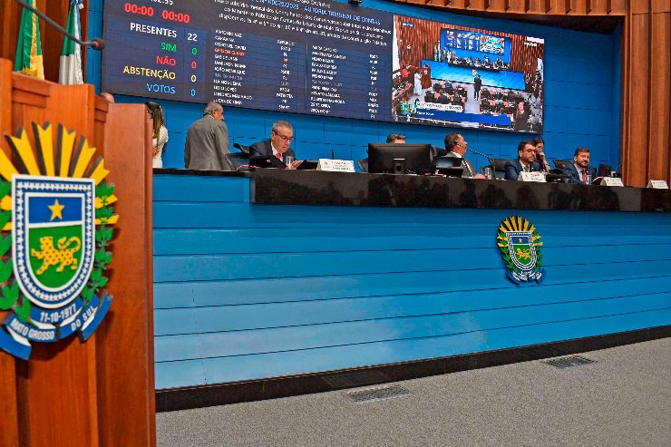 Imagem: Plenário do Palácio Guaicurus, onde são aprovados e votados os projetos pautadas na Ordem do Dia