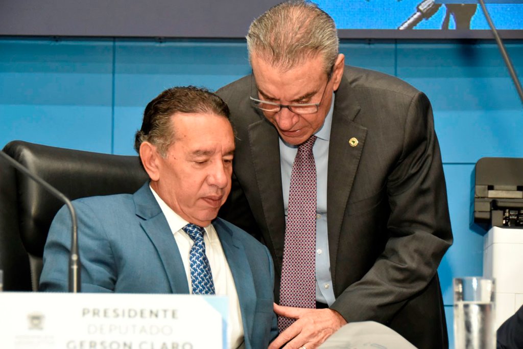 Imagem: Deputados Gerson Claro, presidente, e Paulo Corrêa, 1º Secretário, representarão a Assembleia Legislativa em eventos internacionais 