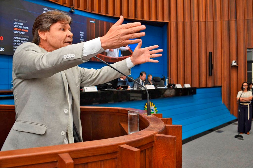 Imagem: Paulo Duarte falou sobre a verticalização do Parque dos Poderes na tribuna da ALEMS