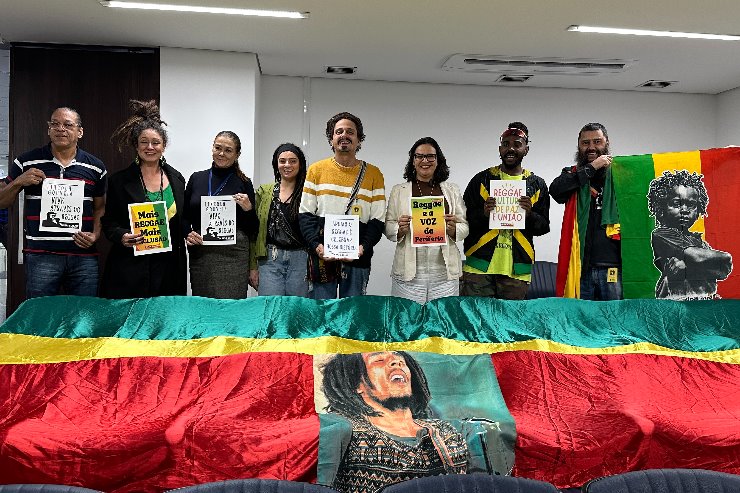 Imagem: Movimento do Reggae na Assembleia durante mobilização em 2024