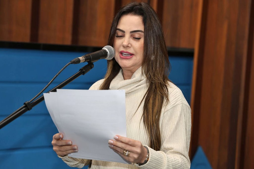 Imagem: Deputada Mara Caseiro apresentou o projeto de lei na manhã desta quarta-feira na sessão plenária da ALEMS