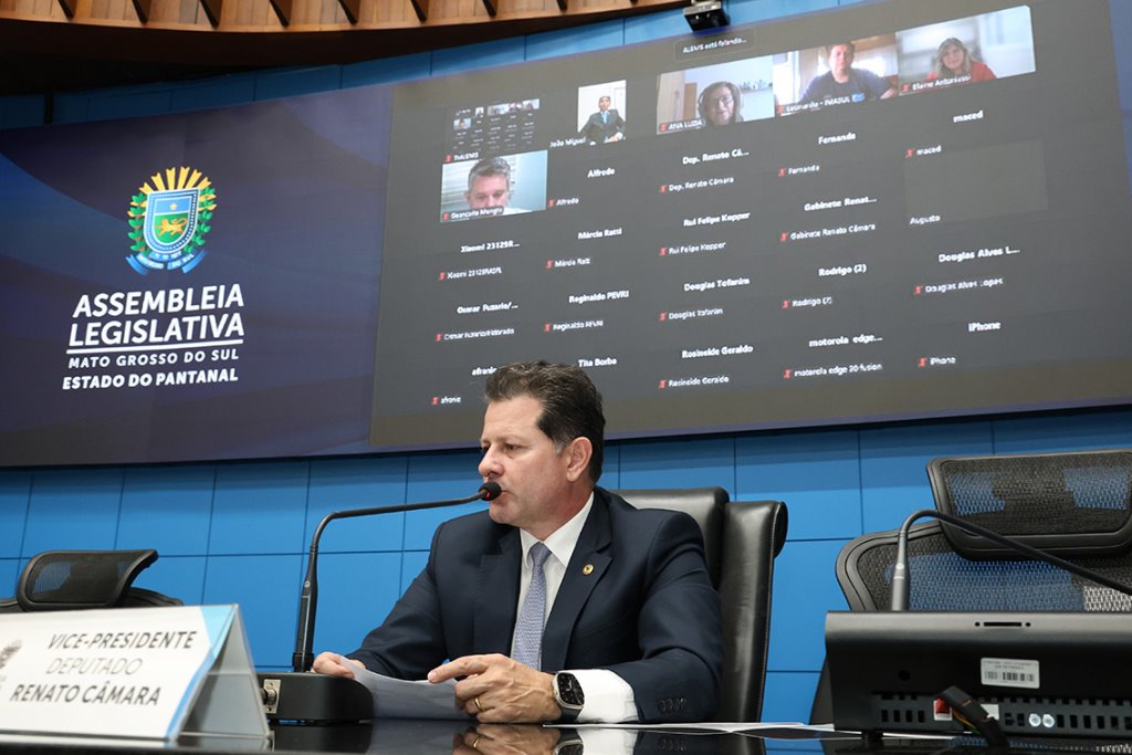 Imagem: Evento foi realizado de forma virtual com a condução do deputado Renato Câmara a partir do plenário da ALEMS