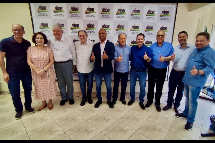 Imagem: Composição da Comissão Executiva Estadual do MDB-MS para o biênio 2025-2027, oficializada durante a convenção realizada nesta sexta-feira, 19 de setembro, em Campo Grande.
