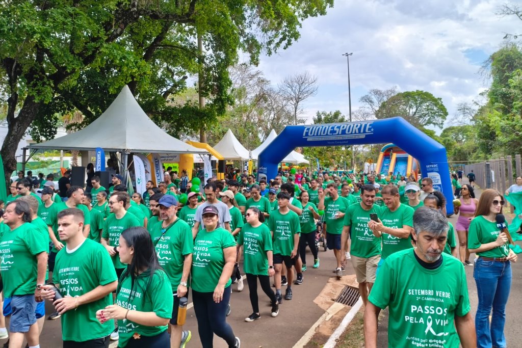 Imagem: Caminhada faz parte da programação do Setembro Verde, alinhado à Semana Estadual de Doação de Órgãos