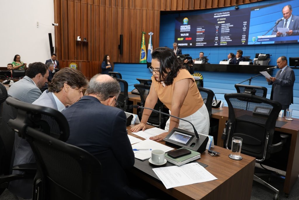 Imagem: Parlamentares analisam e votam os projetos durante a sessão plenária da Assembleia Legislativa 