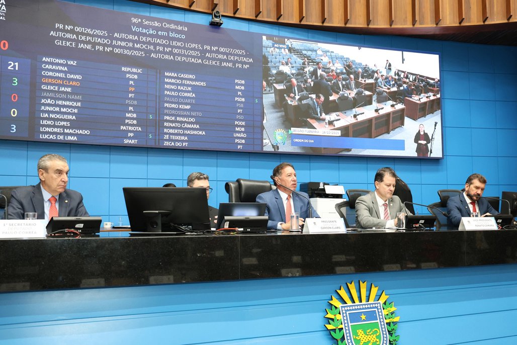 Imagem: Mesa Diretora da ALEMS protocolou o Projeto de Resolução nesta quarta-feira