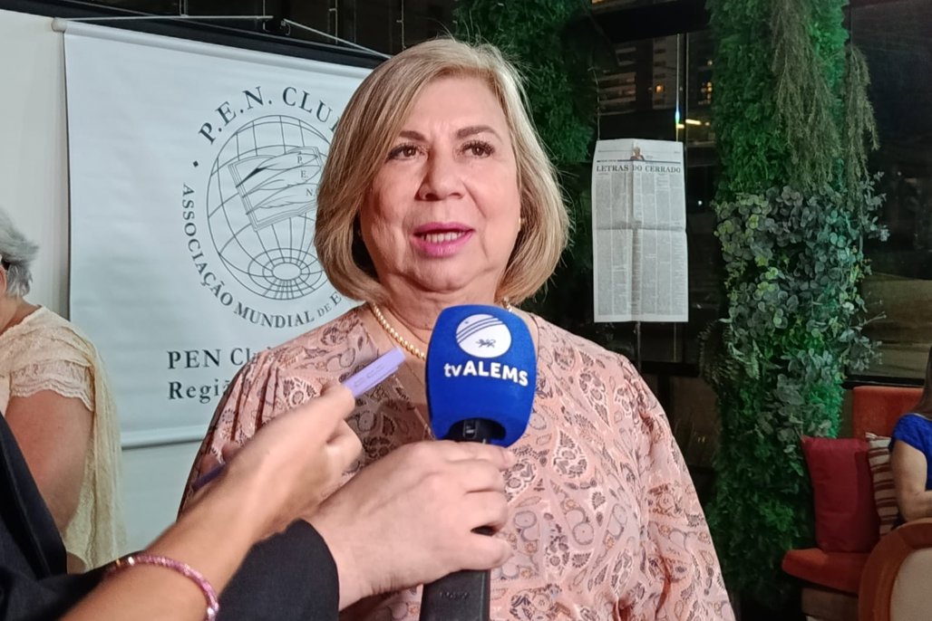 Imagem: A secretária de Gestão de Pessoas da ALEMS, Marlene Figueira tomou posse na entidade que mantém a luta pela liberdade de expressão