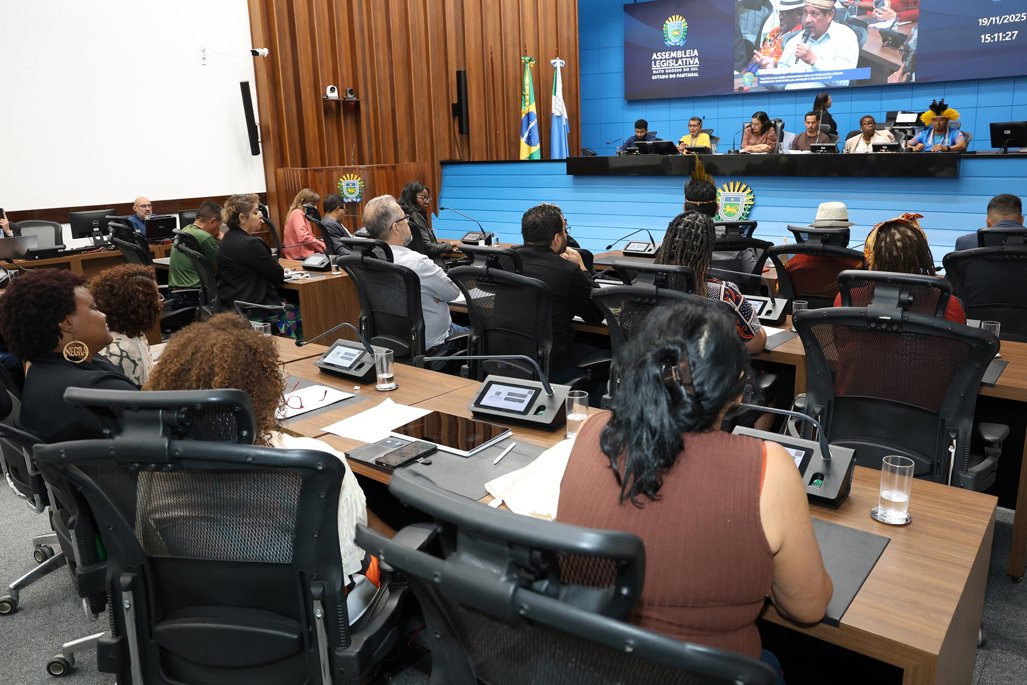 Imagem: Audiência pública, realizada no plenário da ALEMS, discutiu proposta que aumenta percentual de reserva de vagas em concurso público 