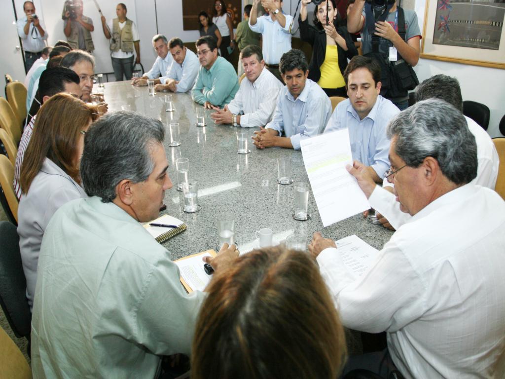 Imagem: André Puccinelli atende tucanos na governadoria