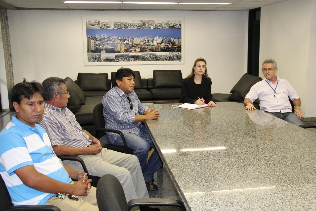 Imagem:  Indígenas apresentam projeto a deputada Mara Caseiro