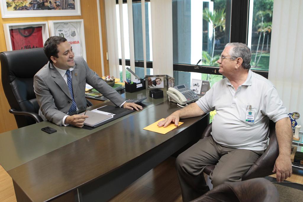 Imagem: Deputado recebeu o prefeito Rolim nesta manhã