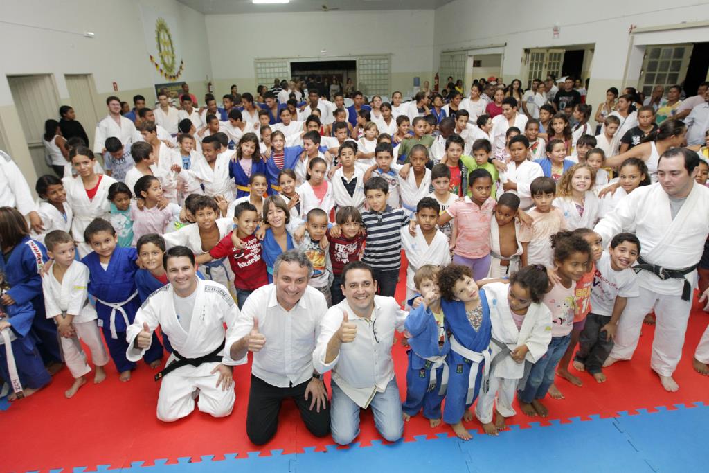 Imagem: Marcio Fernandes contou sua história com o judô durante treinamento em Água Clara.